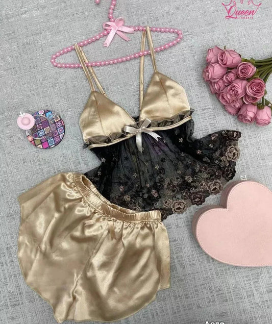 CHK # p68  2 Pieces Soft Desire Mini Silk Set
